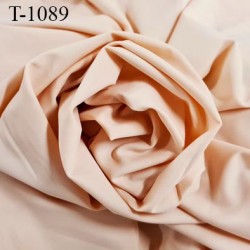 Tissu lycra spécial lingerie fin haut de gamme couleur chair rosé largeur 140 cm poids au mètre carré 150 grs prix pour 10 cm