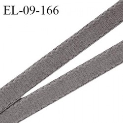 Elastique 9 mm lingerie couleur gris doux au toucher haut de gamme Fabriqué en France largeur 9 mm prix au mètre