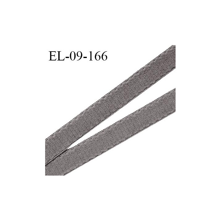 Elastique 9 mm lingerie couleur gris doux au toucher haut de gamme Fabriqué en France largeur 9 mm prix au mètre