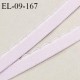 Elastique picot 9 mm lingerie couleur mauve largeur 9 mm haut de gamme fabriqué en France prix au mètre