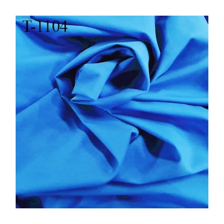 Tissu lycra elasthanne bleu très haut de gamme 150 gr au m2 largeur 170 cm prix pour 10 cm de longueur et 135 cm de large