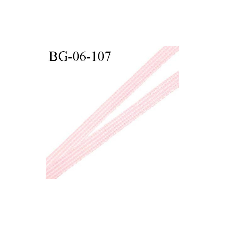 Droit fil à plat 6 mm spécial lingerie et couture du prêt-à-porter couleur rose pétale fabriqué en France prix au mètre