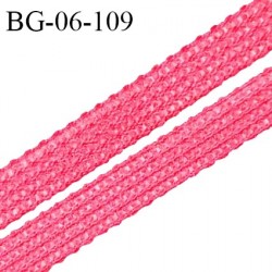 Droit fil à plat 6 mm spécial lingerie et couture du prêt-à-porter couleur rose amour prix au mètre