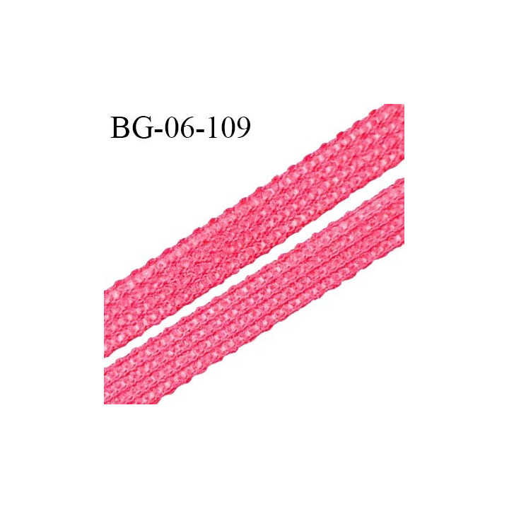 Droit fil à plat 6 mm spécial lingerie et couture du prêt-à-porter couleur rose amour prix au mètre