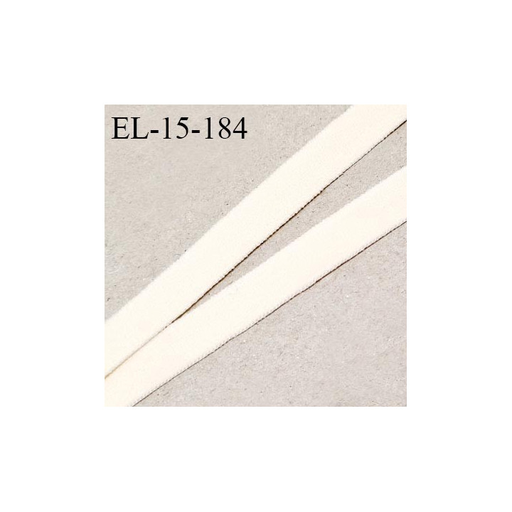 Elastique 15 mm lingerie couleur chantilly doux au toucher allongement +140% prix au mètre