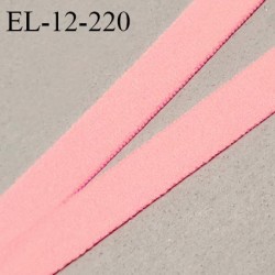 Elastique 12 mm lingerie couleur rose flashy largeur 12 mm allongement +130% haut de gamme prix au mètre
