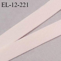 Elastique 12 mm lingerie couleur rose pâle largeur 12 mm allongement +150% haut de gamme prix au mètre