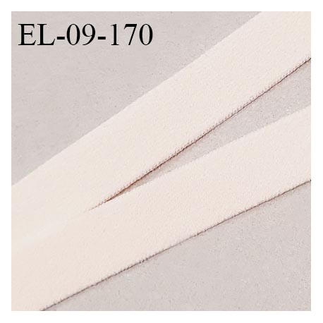 Elastique 9 mm lingerie couleur chantilly rosée largeur 9 mm allongement +130% haut de gamme prix au mètre