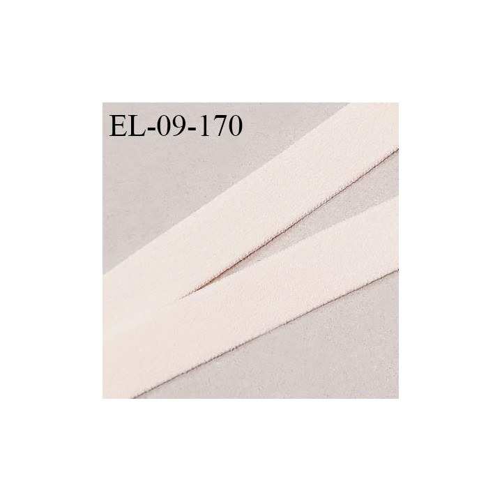 Elastique 9 mm lingerie couleur chantilly rosée largeur 9 mm allongement +130% haut de gamme prix au mètre