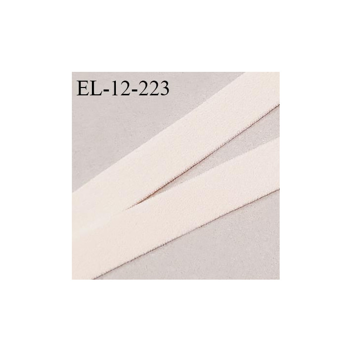 Elastique 12 mm lingerie couleur rose boudoir largeur 12 mm allongement +150% haut de gamme prix au mètre