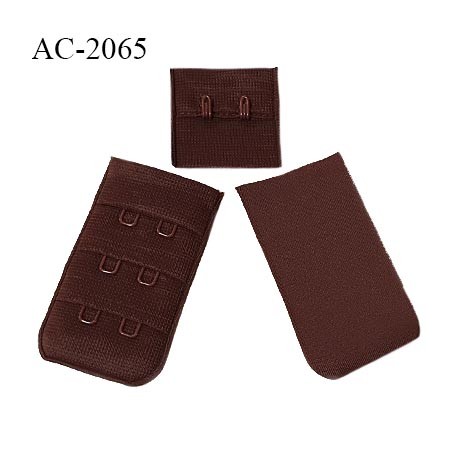 Agrafe 30 mm attache SG haut de gamme couleur marron 3 rangées 2 crochets largeur 30 mm hauteur 56 mm prix à l'unité