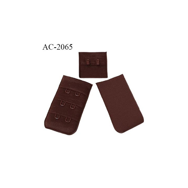 Agrafe 30 mm attache SG haut de gamme couleur marron 3 rangées 2 crochets largeur 30 mm hauteur 56 mm prix à l'unité