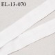 Elastique lingerie 13 mm haut de gamme pré plié couleur naturel ou milk fabriqué pour une grande marque prix au mètre