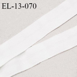 Elastique lingerie 13 mm haut de gamme pré plié couleur naturel ou milk fabriqué pour une grande marque prix au mètre