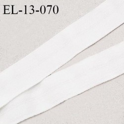Elastique lingerie 13 mm haut de gamme pré plié couleur naturel ou milk fabriqué pour une grande marque prix au mètre
