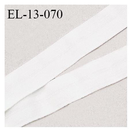 Elastique lingerie 13 mm haut de gamme pré plié couleur naturel ou milk fabriqué pour une grande marque prix au mètre