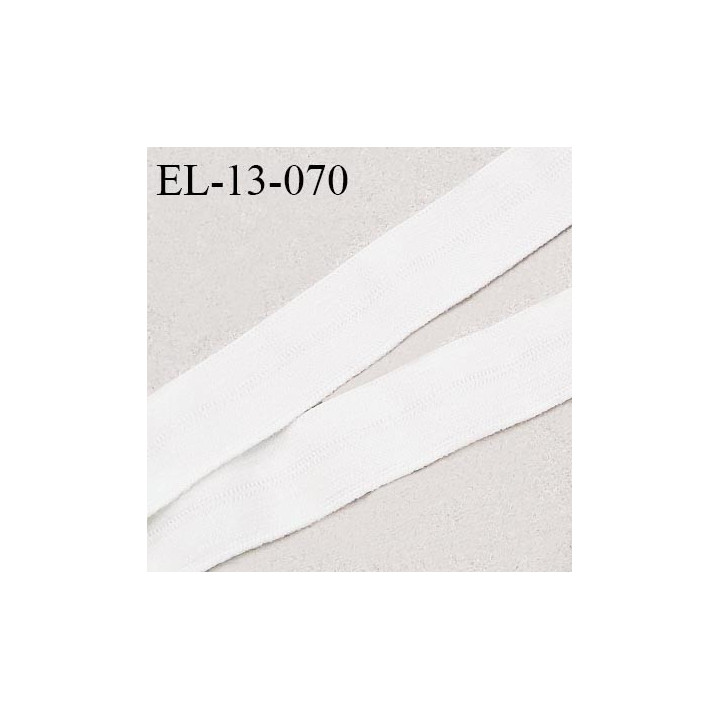Elastique lingerie 13 mm haut de gamme pré plié couleur naturel ou milk fabriqué pour une grande marque prix au mètre