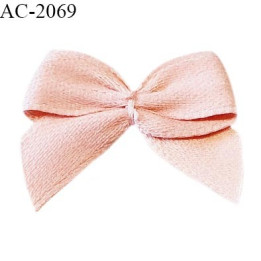 Noeud lingerie couleur vieux rose haut de gamme largeur 30 mm hauteur 25 mm prix à l'unité