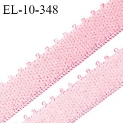 Elastique lingerie 10 mm picot haut de gamme couleur rose blush largeur 10 mm prix au mètre