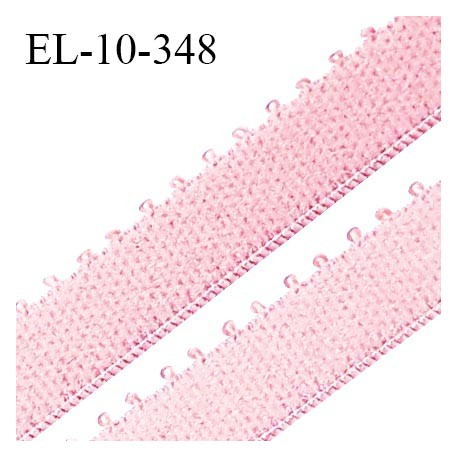 Elastique lingerie 10 mm picot haut de gamme couleur rose blush largeur 10 mm prix au mètre