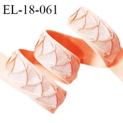Elastique 18 mm lingerie haut de gamme couleur rose chair largeur 18 mm bonne élasticité allongement +60% prix au mètre