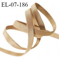 Elastique 7 mm lingerie haut de gamme couleur peau brillant largeur 7 mm légèrement bombé allongement +90% prix au mètre