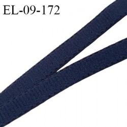 Elastique 9 mm lingerie couleur bleu marine doux au toucher haut de gamme Fabriqué en France prix au mètre