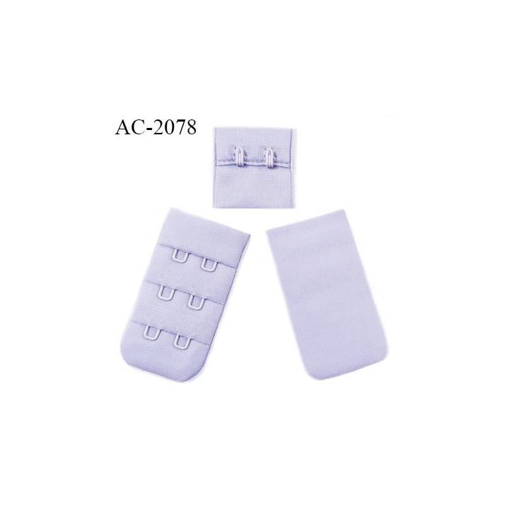 Agrafe 30 mm attache SG haut de gamme couleur bleuet 3 rangées 2 crochets largeur 30 mm hauteur 57 mm prix à l'unité