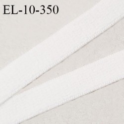 Elastique 10 mm lingerie couleur blanc largeur 10 mm haut de gamme allongement +160% prix au mètre