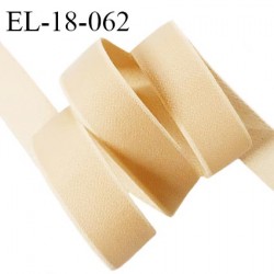 Elastique 18 mm lingerie haut de gamme couleur beige rosé brillant largeur 18 mm bonne élasticité prix au mètre