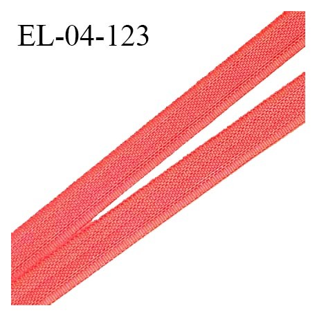 Elastique 4 mm fin spécial lingerie polyamide élasthanne couleur papaye grande marque fabriqué en France prix au mètre