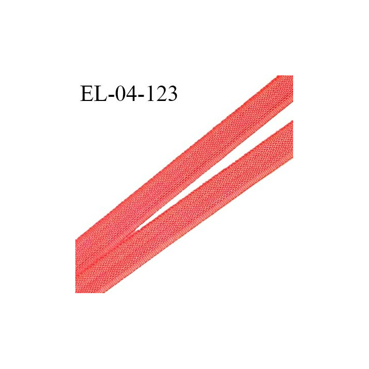 Elastique 4 mm fin spécial lingerie polyamide élasthanne couleur papaye grande marque fabriqué en France prix au mètre