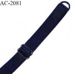 Bretelle lingerie SG 12 mm très haut de gamme couleur bleu marine avec 1 barrette et 1 anneau prix à l'unité