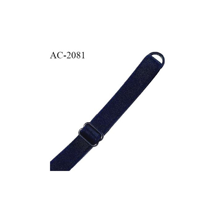 Bretelle lingerie SG 12 mm très haut de gamme couleur bleu marine avec 1 barrette et 1 anneau prix à l'unité