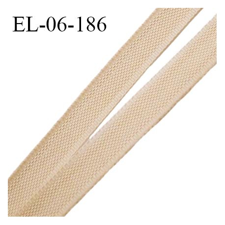Elastique 6 mm fin spécial lingerie polyamide élasthanne couleur peau fabriqué en France prix au mètre