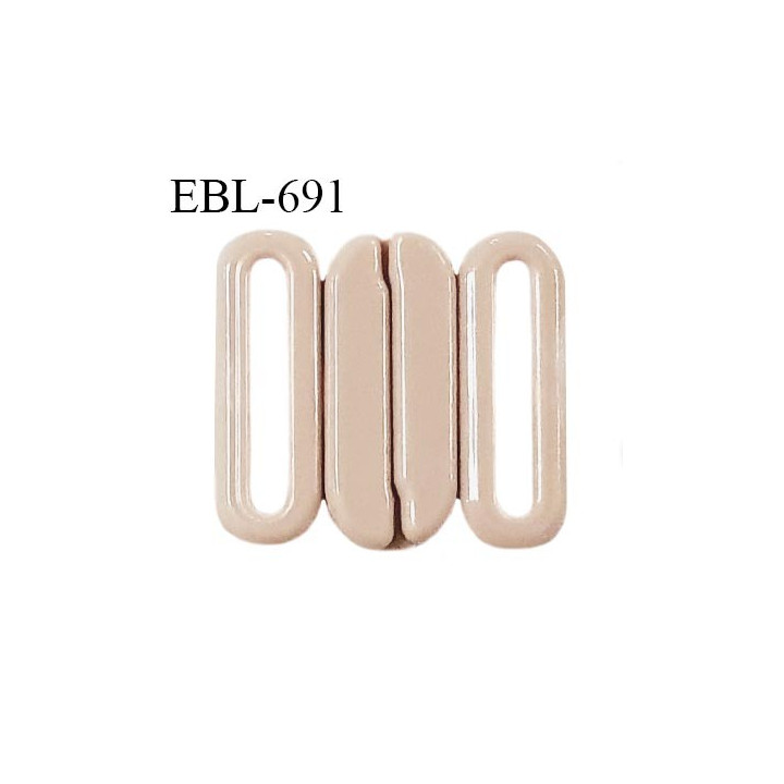 Boucle clip 18 mm attache réglette pvc spécial maillot de bain couleur peau largeur du passage intérieur 18 mm prix à l'unité