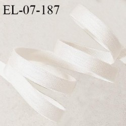 Elastique 7 mm lingerie haut de gamme couleur naturel brillant largeur 7 mm allongement +150% prix au mètre