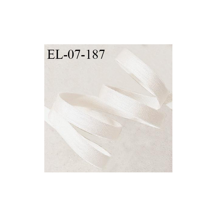 Elastique 7 mm lingerie haut de gamme couleur naturel brillant largeur 7 mm allongement +150% prix au mètre