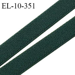Elastique 10 mm lingerie couleur vert sapin  haut de gamme prix au mètre