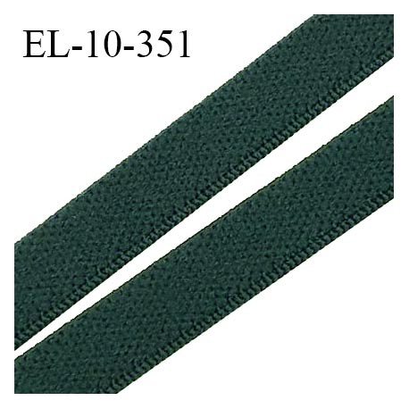 Elastique 10 mm lingerie couleur vert sapin haut de gamme prix au mètre