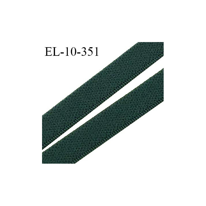 Elastique 10 mm lingerie couleur vert sapin  haut de gamme prix au mètre
