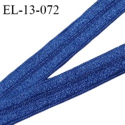 Elastique lingerie 13 mm haut de gamme pré plié couleur bleu roi brillant prix au mètre