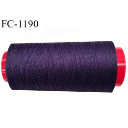 Cone 5000 m de fil mousse  polyester fil n°160 couleur volubilis longueur 5000 mètres bobiné en France