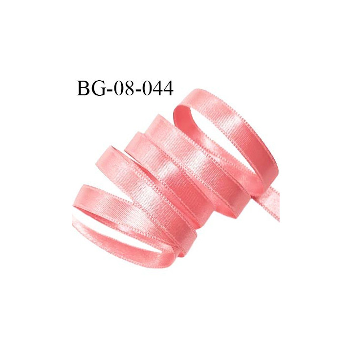 Galon ruban 8 mm satin couleur rose tutu brillant lumineux double face très solide largeur 8 mm prix au mètre