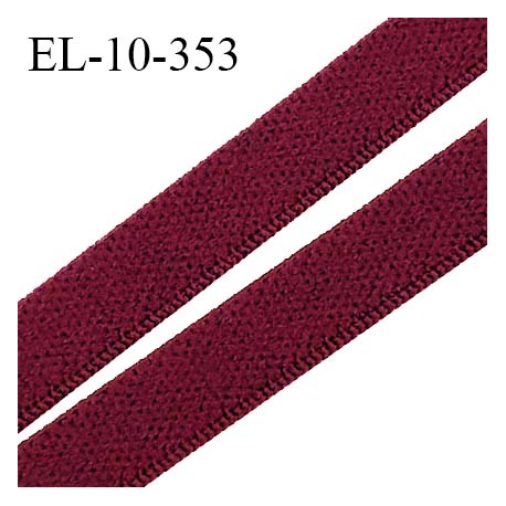 Elastique 10 mm lingerie couleur framboise foncé prix au mètre