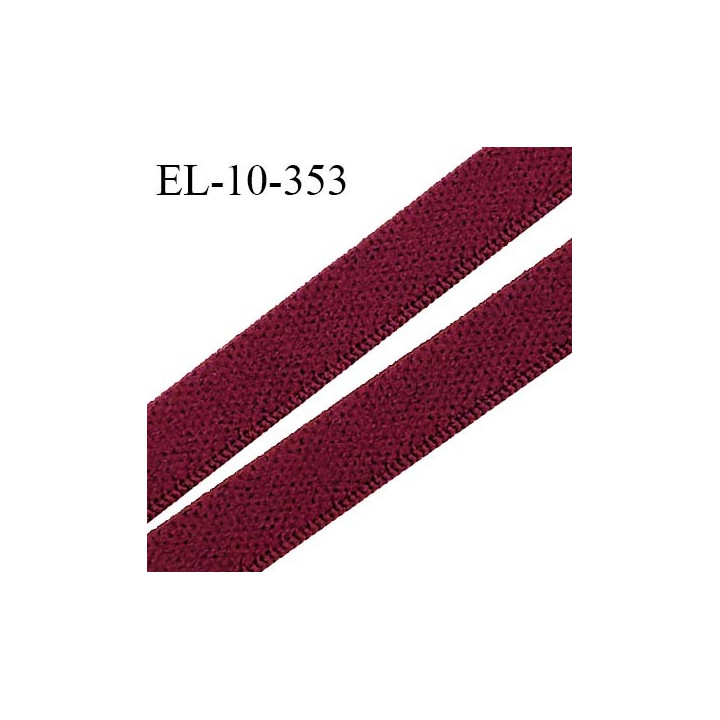 Elastique 10 mm lingerie couleur framboise foncé prix au mètre
