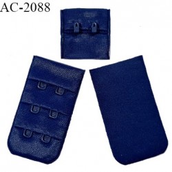 Agrafe 30 mm attache SG haut de gamme couleur bleu royal 3 rangées 2 crochets largeur 30 mm hauteur 57 mm prix à l'unité