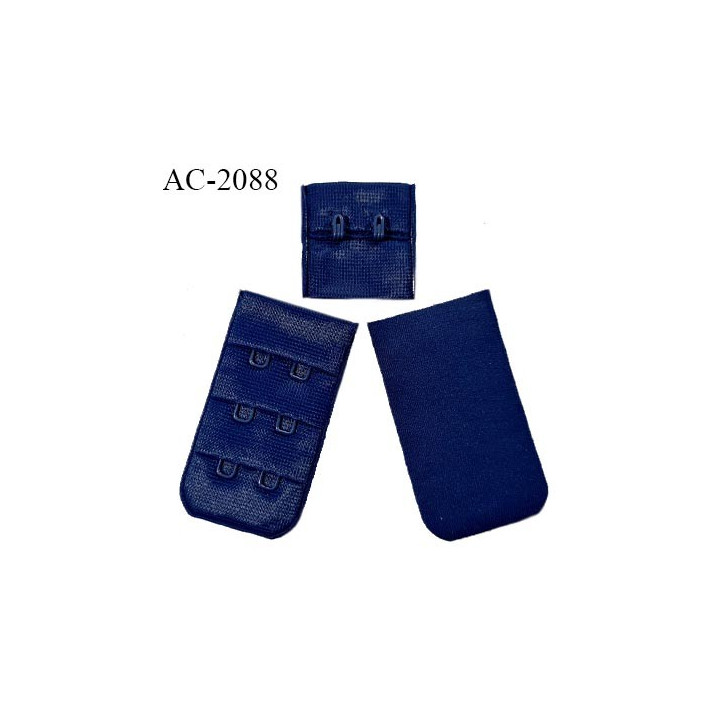Agrafe 30 mm attache SG haut de gamme couleur bleu royal 3 rangées 2 crochets largeur 30 mm hauteur 57 mm prix à l'unité