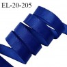 Elastique 21 mm lingerie haut de gamme couleur bleu brillant bonne élasticité doux au toucher prix au mètre