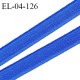 Elastique 4 mm fin spécial lingerie polyamide élasthanne couleur bleu grande marque fabriqué en France prix au mètre